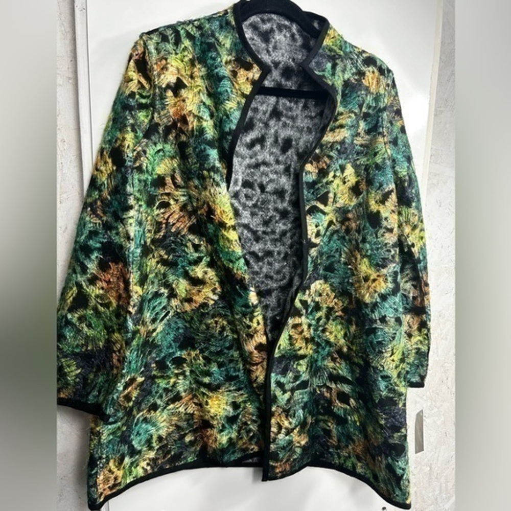 Winding River reversible feather open front jacket‎
